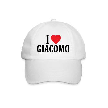 t-shirt J’adore l’idée cadeau du t-shirt Giacomo - Casquette classique - blanc/blanc - Devant