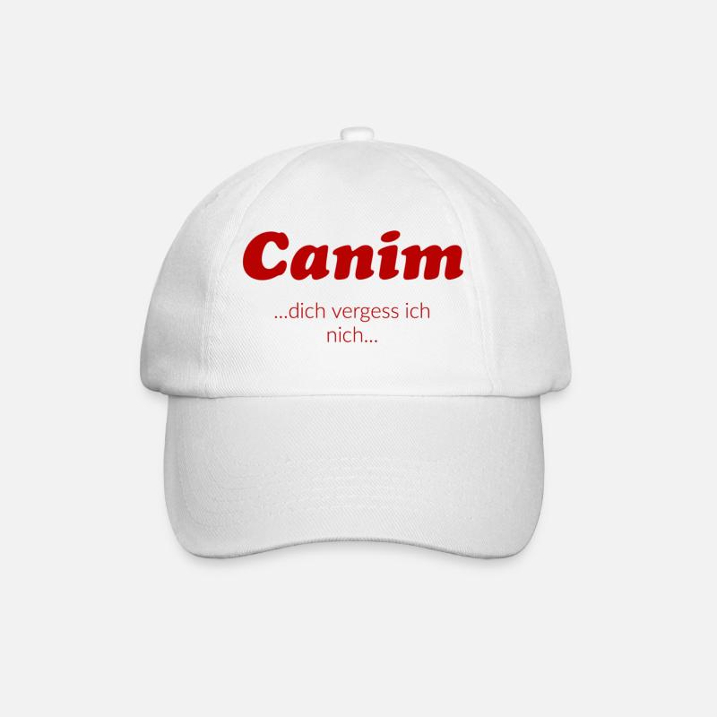 Canim, dich vergess ich nicht - Baseballkappe - Weiß/Weiß