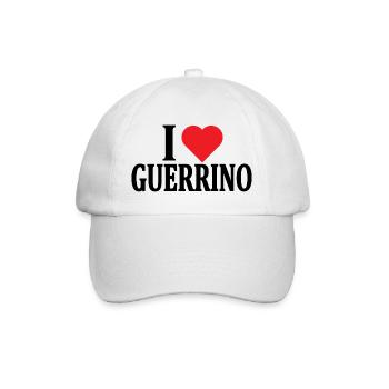 t-shirt name I love Guerrino gift idea t-shirt - Baseball Cap - white/white - Front