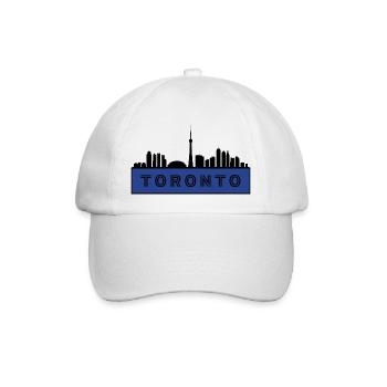 Stadt Toronto - Kanada - Baseballkappe - Weiß/Weiß - Vorne