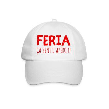 Feria humour alcool - Casquette classique - blanc/blanc - Devant