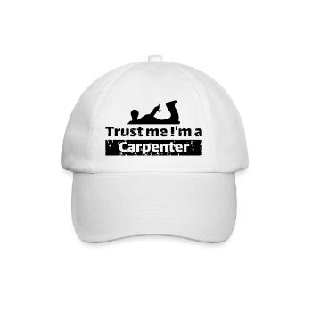Trust me I'm a carpenter - Baseballkappe - Weiß/Weiß - Vorne