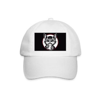 Design Cat2 - Casquette classique - blanc/blanc - Devant