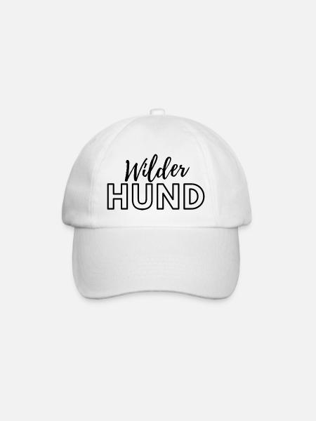Wilder Hund - Baseballkappe - Weiß/Weiß