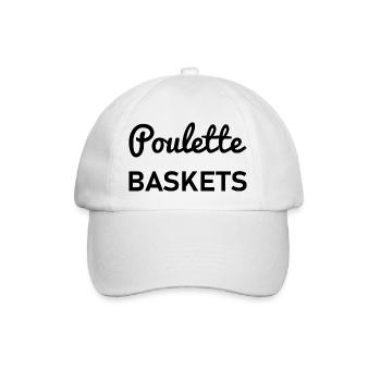 poulette baskets - Casquette classique - blanc/blanc - Devant
