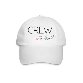 Bride to - Crew to drink! Customisable - Baseball Cap - white/white - Front