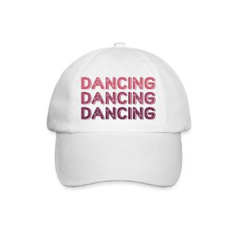 Dancing Dance Music - Baseballkappe - Weiß/Weiß - Vorne