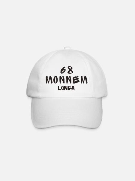 68 Monnem longa - Baseballkappe - Weiß/Weiß