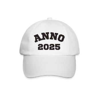 Anno 2025 Anniversaire Année de naissance - Casquette classique - blanc/blanc - Devant