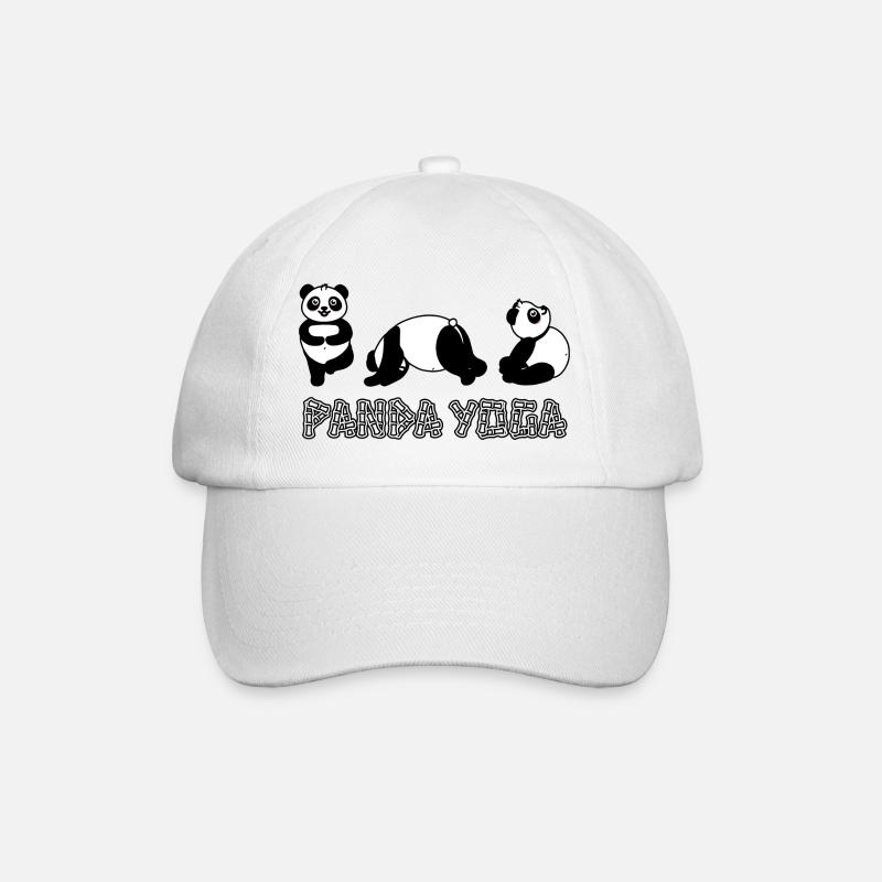 Panda Yoga - Casquette classique - blanc/blanc