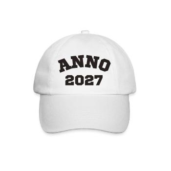 Anno 2027 Geburtstag Geburtsjahr - Baseballkappe - Weiß/Weiß - Vorne