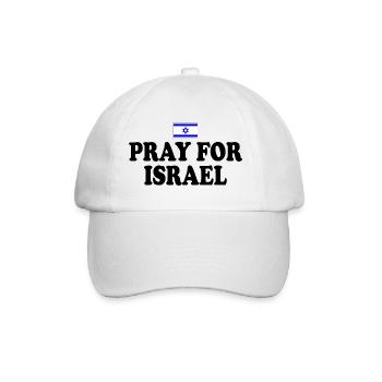 Pray for israel - Casquette classique - blanc/blanc - Devant