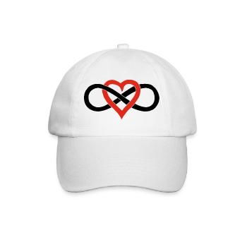 Infinite Love (Black) - Baseball Cap - white/white - Front