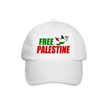 Free palestine - Casquette classique - blanc/blanc - Devant