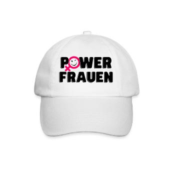 Powerfrauen Stärke - Baseballkappe - Weiß/Weiß - Vorne