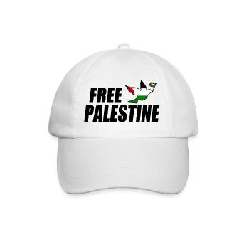 Free palestine - Casquette classique - blanc/blanc - Devant