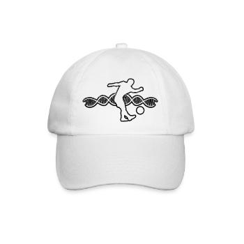 Conception de football Équipe de football Joueur de football - Casquette classique - blanc/blanc - Devant