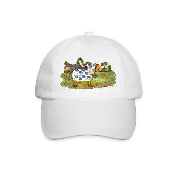 Kuh - Baseballkappe - Weiß/Weiß - Vorne