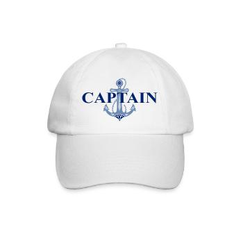 Anchor, Captain, First Mate, Sailing, Matching Pair - Baseball Cap - white/white - Front