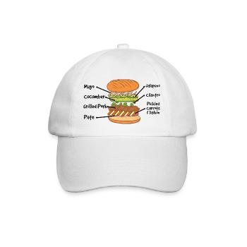 Vietnam Viet Banh Mi Brot Vietnamese I Geschenk - Baseballkappe - Weiß/Weiß - Vorne