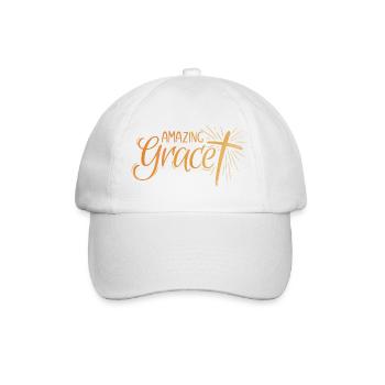 Amazing Grace Lettering - Baseball Cap - white/white - Front