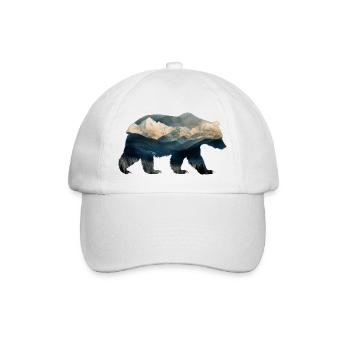 Mountain bear - Baseball Cap - white/white - Front