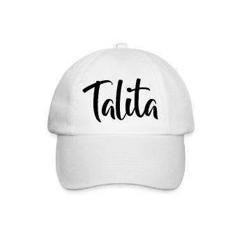 Name - Talita - Baseball Cap - white/white - Front