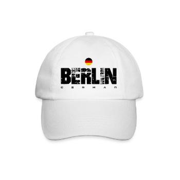 Minimalist German Roundel Crest - Baseball Cap - white/white - Front