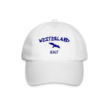 Westerland - Sylt - North Sea - Anchor - Seagull - Island - Baseball Cap - white/white - Front