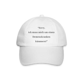 Désolé, je m’occupe d’un patient atteint de démence - Casquette classique - blanc/blanc - Devant