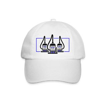 Cleaning the vacuum cleaner - Baseball Cap - white/white - Front