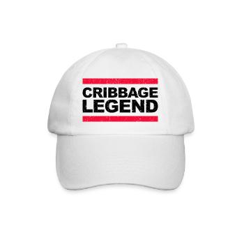 Cribbage Legend – cadeau humoristique - Casquette classique - blanc/blanc - Devant