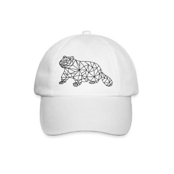 Beaver Meme Geometric - Baseball Cap - white/white - Front