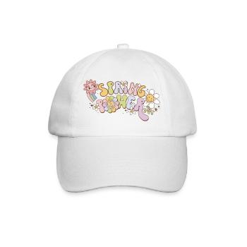 Spring Power Grovvy Frühlingsgefühl Blumen - Baseballkappe - Weiß/Weiß - Vorne