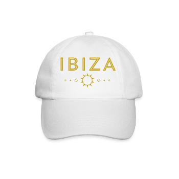IBIZA-Golden Sun Design - Baseball Cap - white/white - Front