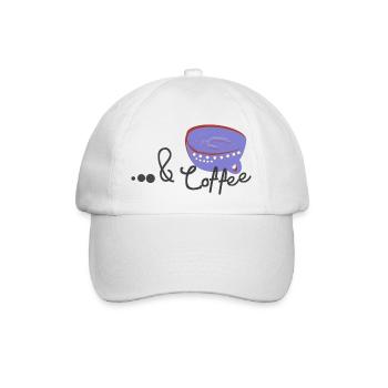 Coffee Mug with Quote - Baseball Cap - white/white - Front