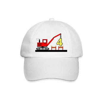 Excavatrice - Casquette classique - blanc/blanc - Devant