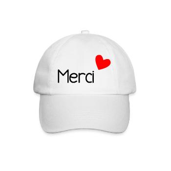 MERCI. MAÎTRESSE. MAÎTRE. MERCI MAÎTRESSE - Casquette classique - blanc/blanc - Devant