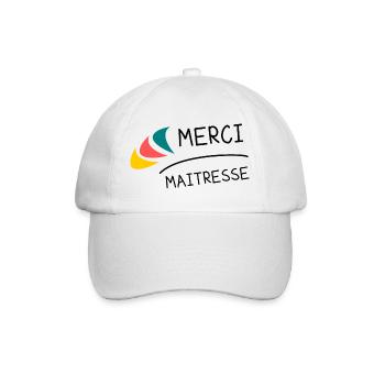 MERCI. MAÎTRESSE. MAÎTRE. MERCI MAÎTRESSE - Casquette classique - blanc/blanc - Devant