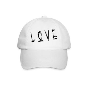 LOVE. JUST MARRIED. EVJF. SAINT VALENTIN. COUPLE - Casquette classique - blanc/blanc - Devant