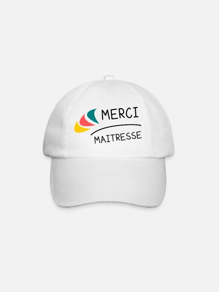 MAÎTRESSE. MERCI. MERCI MAÎTRESSE. MAITRESSE - Casquette classique - blanc/blanc