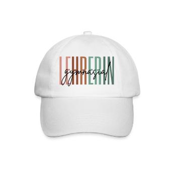 Lehrerin Gymnasium Gymnasiallehrerin Geschenk - Baseballkappe - Weiß/Weiß - Vorne