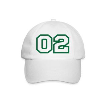 Number 2 Green Sport - Baseball Cap - white/white - Front