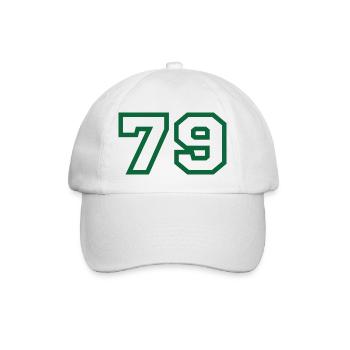 Number 79 sport - Baseball Cap - white/white - Front