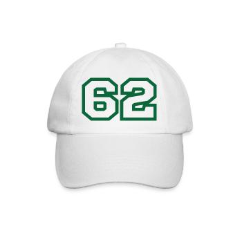 Numéro 62 sport - Casquette classique - blanc/blanc - Devant