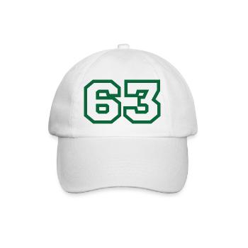 Numéro 63 sport - Casquette classique - blanc/blanc - Devant