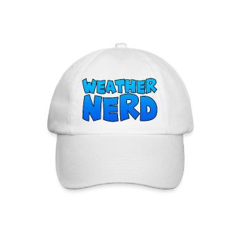 Weather Nerd - Baseball Cap - white/white - Front
