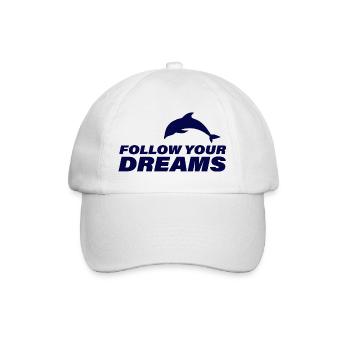 SUIVEZ VOS RÊVES - Casquette classique - blanc/blanc - Devant