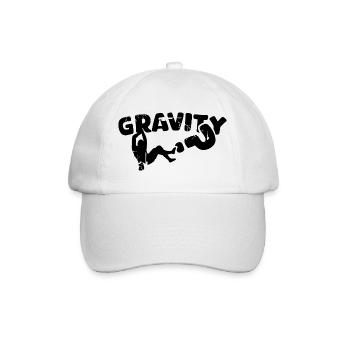 boulder klettern gravity Symbol Logo Training cup - Baseballkappe - Weiß/Weiß - Vorne