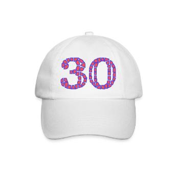 30. 30 YEARS. 30th ANNIVERSARY. 30 YEARS ANNIVERSARY. - Baseball Cap - white/white - Front